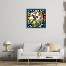 Load image into Gallery viewer, Diamond Painting - Partial Special Shaped - Hummingbird Glass Art (30*30CM)
