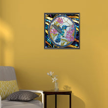 Load image into Gallery viewer, Diamond Painting - Partial Special Shaped - Hummingbird Glass Art (30*30CM)
