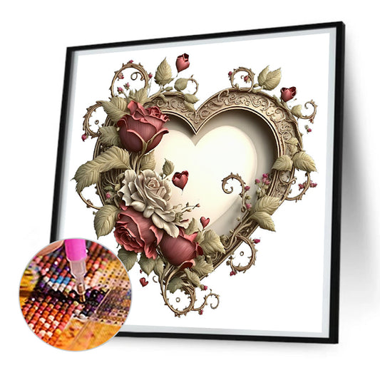 Diamond Painting - Full Round - love rose herb (30*30CM)