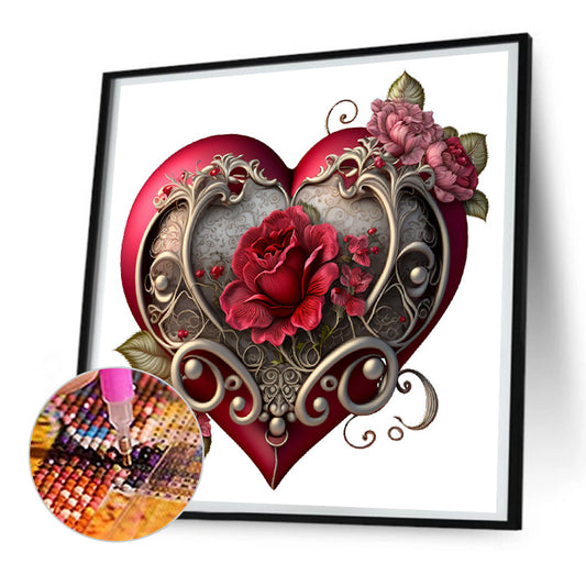 Diamond Painting - Full Round - love rose herb (30*30CM)