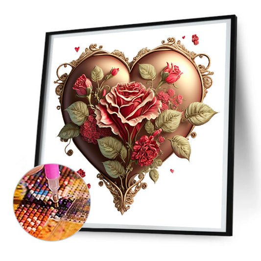 Diamond Painting - Full Round - love rose herb (30*30CM)