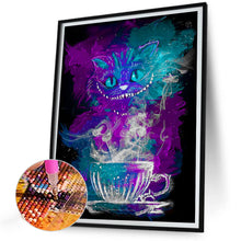 Load image into Gallery viewer, Diamond Painting - Full Round - cheshire cat alice in wonderland (30*40CM)
