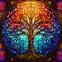Load image into Gallery viewer, Diamond Painting - Full Round - tree art glass art (30*30CM)
