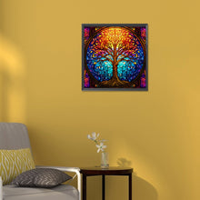 Load image into Gallery viewer, Diamond Painting - Full Round - tree art glass art (30*30CM)
