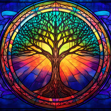 Load image into Gallery viewer, Diamond Painting - Full Round - tree art glass art (30*30CM)
