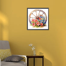 Load image into Gallery viewer, Diamond Painting - Full Round - flowers and wheels (30*30CM)

