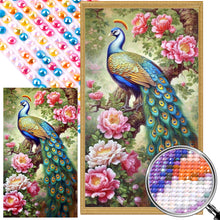 Load image into Gallery viewer, AB Diamond Painting - Full Round - garden peacock (40*70CM)
