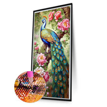 Load image into Gallery viewer, AB Diamond Painting - Full Round - garden peacock (40*70CM)

