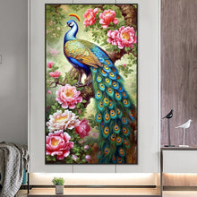 Load image into Gallery viewer, AB Diamond Painting - Full Round - garden peacock (40*70CM)
