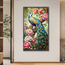 Load image into Gallery viewer, AB Diamond Painting - Full Round - garden peacock (40*70CM)

