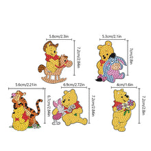 Load image into Gallery viewer, DIY Gem Keychains Handmade Pocket Mirror Cartoon (Winnie the Pooh)
