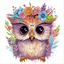 Load image into Gallery viewer, Diamond Painting - Partial Special Shaped - owl (30*30CM)
