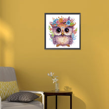 Load image into Gallery viewer, Diamond Painting - Partial Special Shaped - owl (30*30CM)
