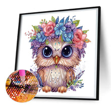 Load image into Gallery viewer, Diamond Painting - Partial Special Shaped - owl (30*30CM)
