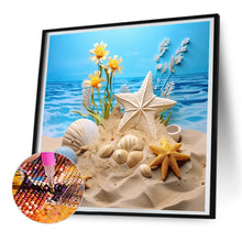 Load image into Gallery viewer, Diamond Painting - Full Round - sunflower beach (30*30CM)
