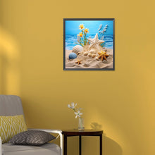 Load image into Gallery viewer, Diamond Painting - Full Round - sunflower beach (30*30CM)
