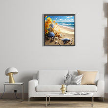Load image into Gallery viewer, Diamond Painting - Full Round - sunflower beach (30*30CM)
