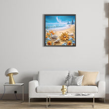 Load image into Gallery viewer, Diamond Painting - Full Round - sunflower beach (30*30CM)
