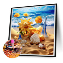 Load image into Gallery viewer, Diamond Painting - Full Round - sunflower beach (30*30CM)
