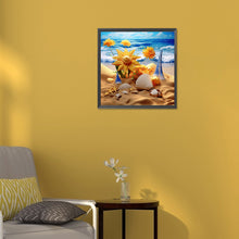 Load image into Gallery viewer, Diamond Painting - Full Round - sunflower beach (30*30CM)
