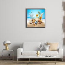 Load image into Gallery viewer, Diamond Painting - Full Round - sunflower beach (30*30CM)
