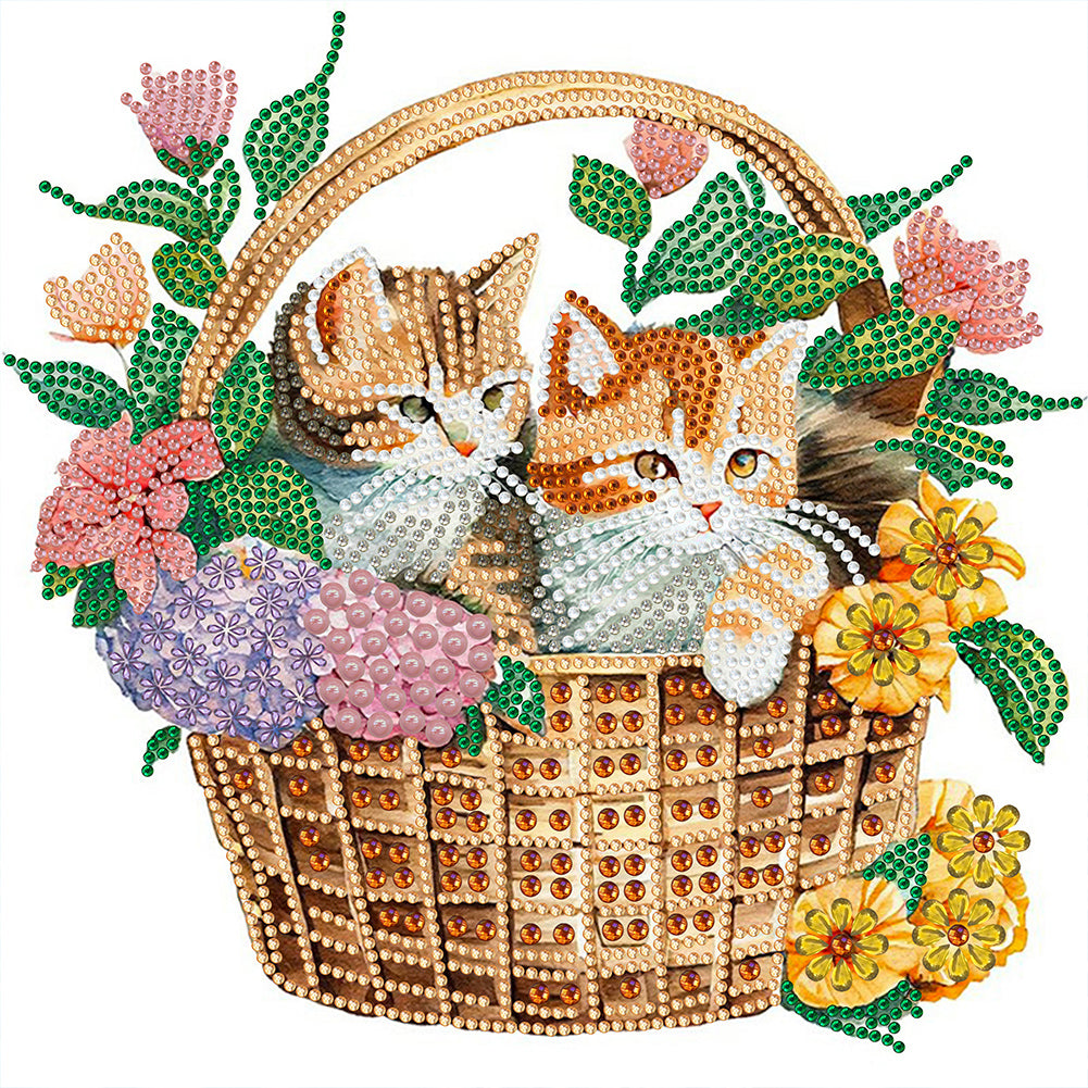 Diamond Painting - Partial Special Shaped - flower basket (30*30CM)