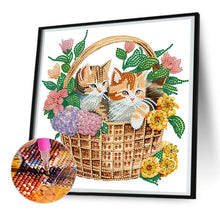 Load image into Gallery viewer, Diamond Painting - Partial Special Shaped - flower basket (30*30CM)
