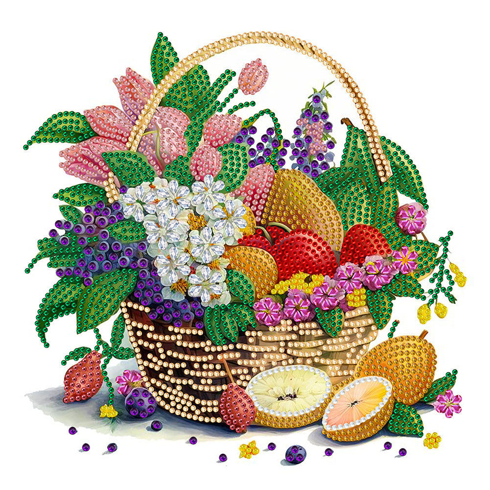 Diamond Painting - Partial Special Shaped - flower basket (30*30CM)