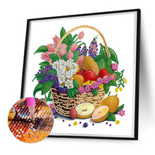 Load image into Gallery viewer, Diamond Painting - Partial Special Shaped - flower basket (30*30CM)
