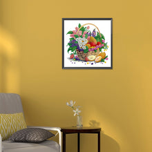 Load image into Gallery viewer, Diamond Painting - Partial Special Shaped - flower basket (30*30CM)
