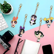 Load image into Gallery viewer, DIY Diamond Art Key Rings Cartoon Keychain Supplies Gift for Kids (Girl)
