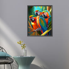Load image into Gallery viewer, AB Diamond Painting - Full Round - three parrots (40*50CM)

