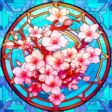 Load image into Gallery viewer, Diamond Painting - Full Round - glass art sakura (30*30CM)
