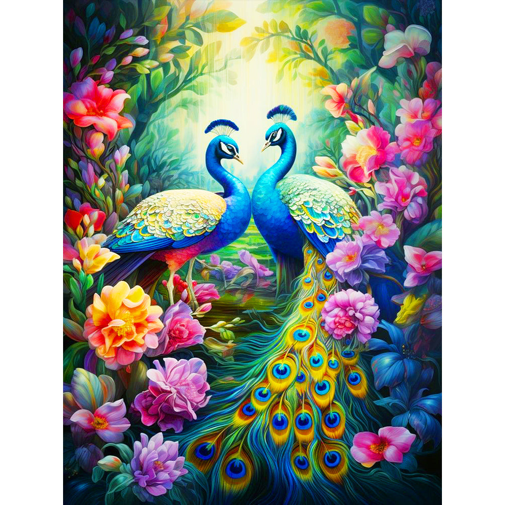 Diamond Painting - Full Round - Peacock (30*40CM)