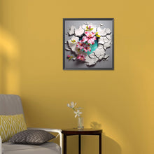 Load image into Gallery viewer, Diamond Painting - Full Round - Flowers bursting through the wall (30*30CM)
