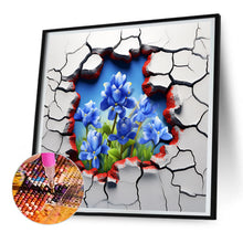 Load image into Gallery viewer, Diamond Painting - Full Round - Flowers bursting through the wall (30*30CM)
