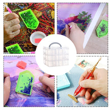 Load image into Gallery viewer, 3-Tier Container Case 18 Grids for Craft Storage and Organization (Clear)
