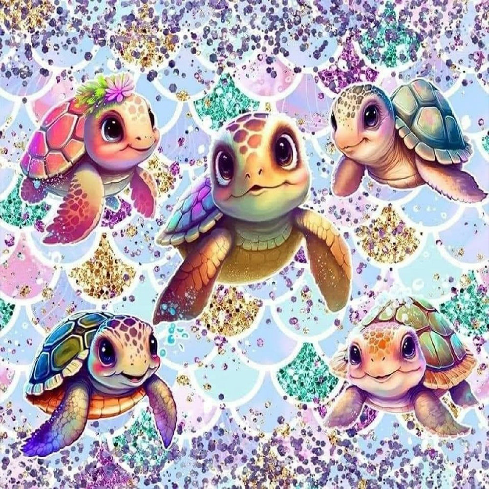 Diamond Painting - Full Round -turtle (30*30CM)