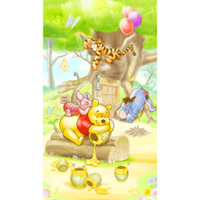 Load image into Gallery viewer, Diamond Painting - Full Round -Winnie the Pooh and his friends (40*70CM)
