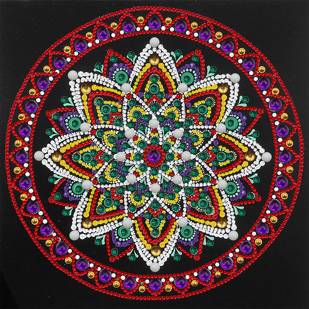 Diamond Painting - Partial Special Shaped -mandala (30*30CM)