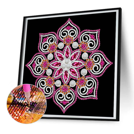 Diamond Painting - Partial Special Shaped -mandala (30*30CM)