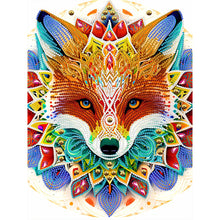 Load image into Gallery viewer, Diamond Painting - Partial Special Shaped -mandala fox (30*40CM)
