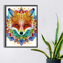 Load image into Gallery viewer, Diamond Painting - Partial Special Shaped -mandala fox (30*40CM)
