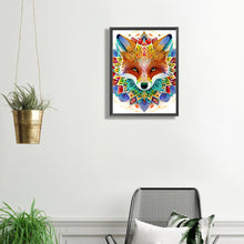 Load image into Gallery viewer, Diamond Painting - Partial Special Shaped -mandala fox (30*40CM)
