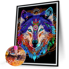 Load image into Gallery viewer, Diamond Painting - Partial Special Shaped -mandala wolf (30*40CM)
