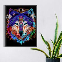 Load image into Gallery viewer, Diamond Painting - Partial Special Shaped -mandala wolf (30*40CM)
