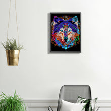Load image into Gallery viewer, Diamond Painting - Partial Special Shaped -mandala wolf (30*40CM)
