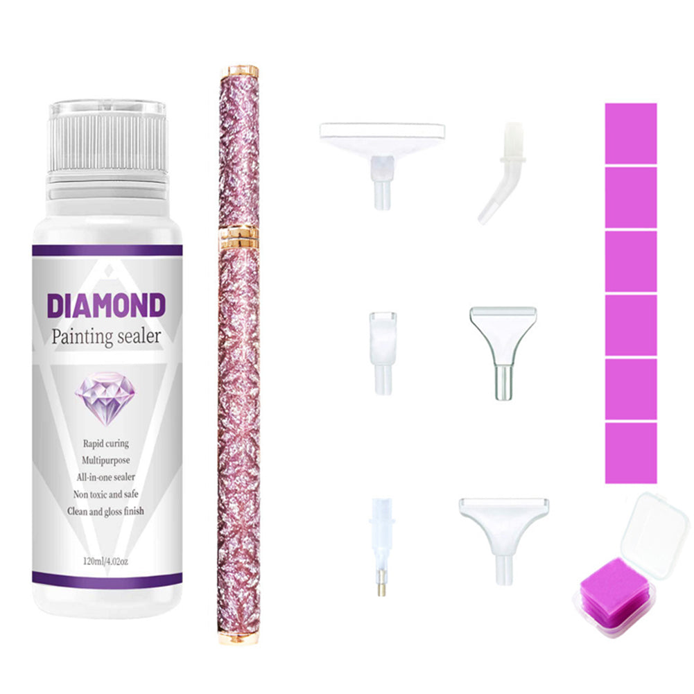 DIY Diamond Painting Pen For Drawing 120ml Diamonds Painting Tool (Purple)