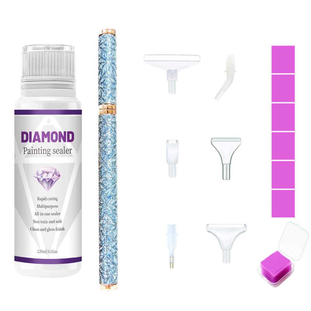 DIY Diamond Painting Pen For Drawing 120ml Diamonds Painting Tool (Blue)