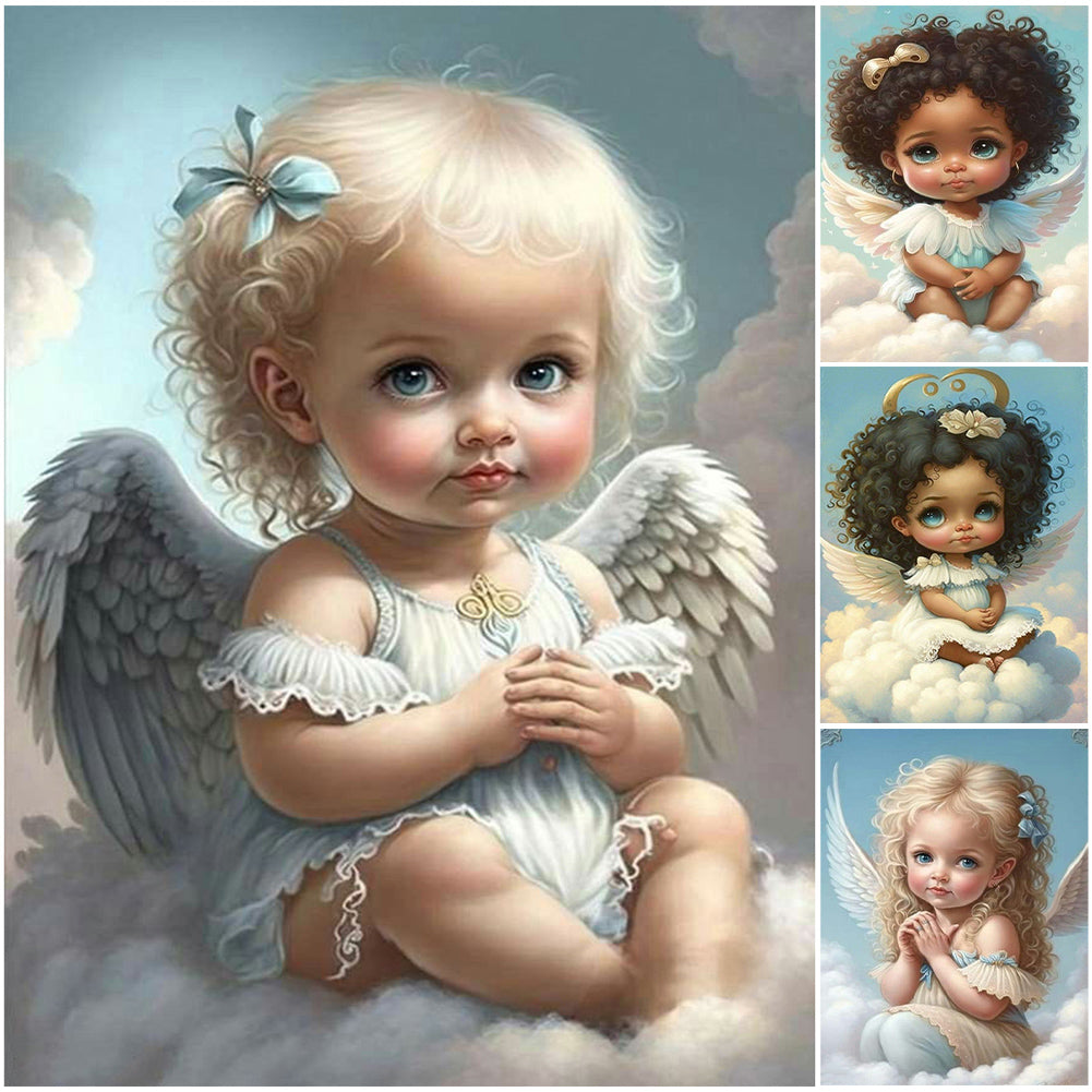 4pcs Diamond Painting Set - little angel (30*40CM)
